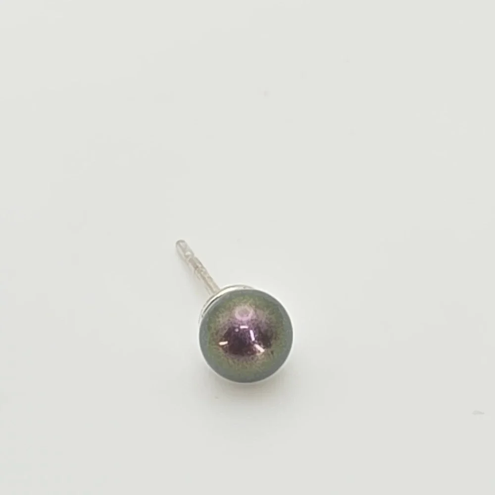 BN Signed Peacock Faux Pearl Stud Earrings 925 Sterling Silver Posts FREE $HIP!!